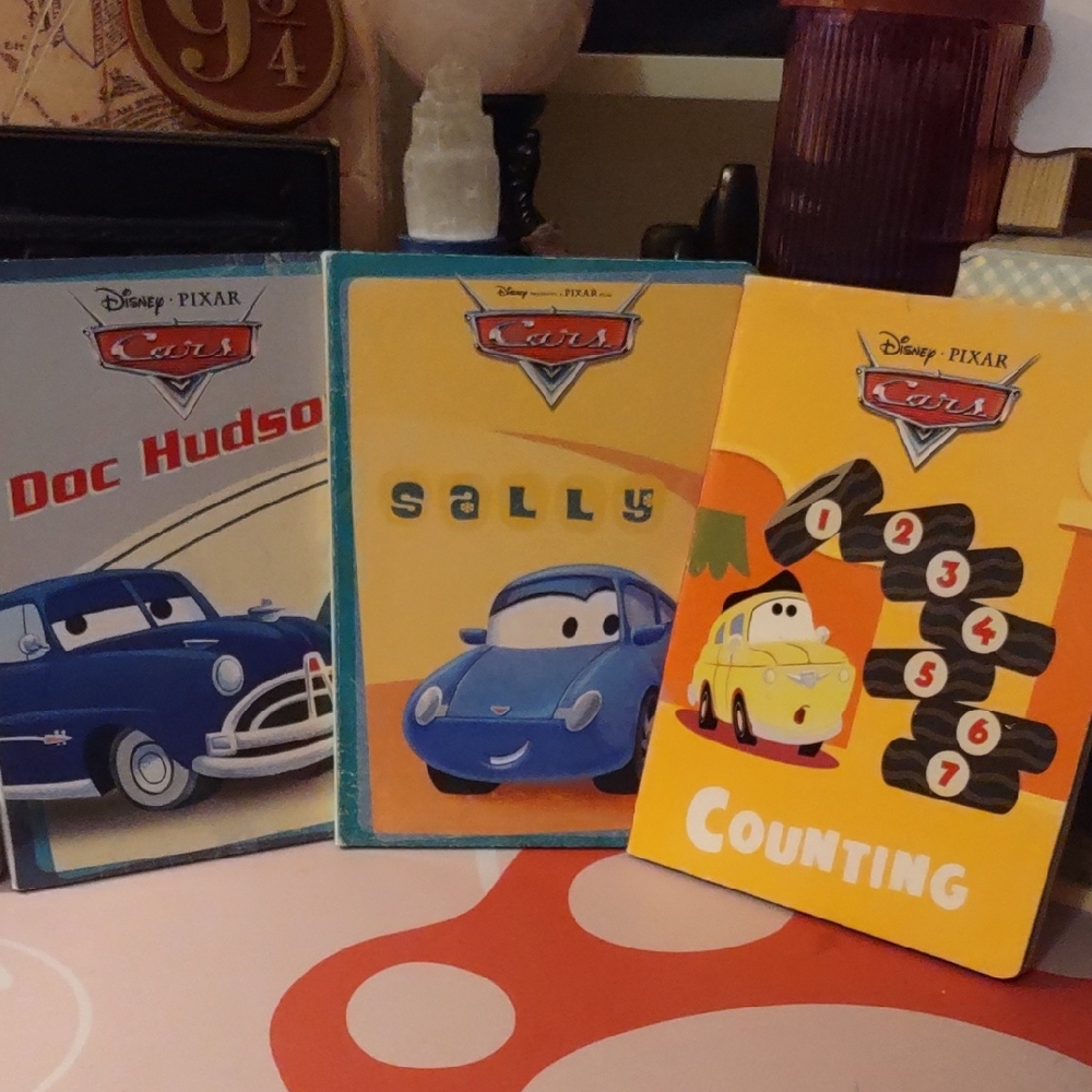 Disney Pixar Cars Kids Book Set - Doc Hudson, Sally, Counting
